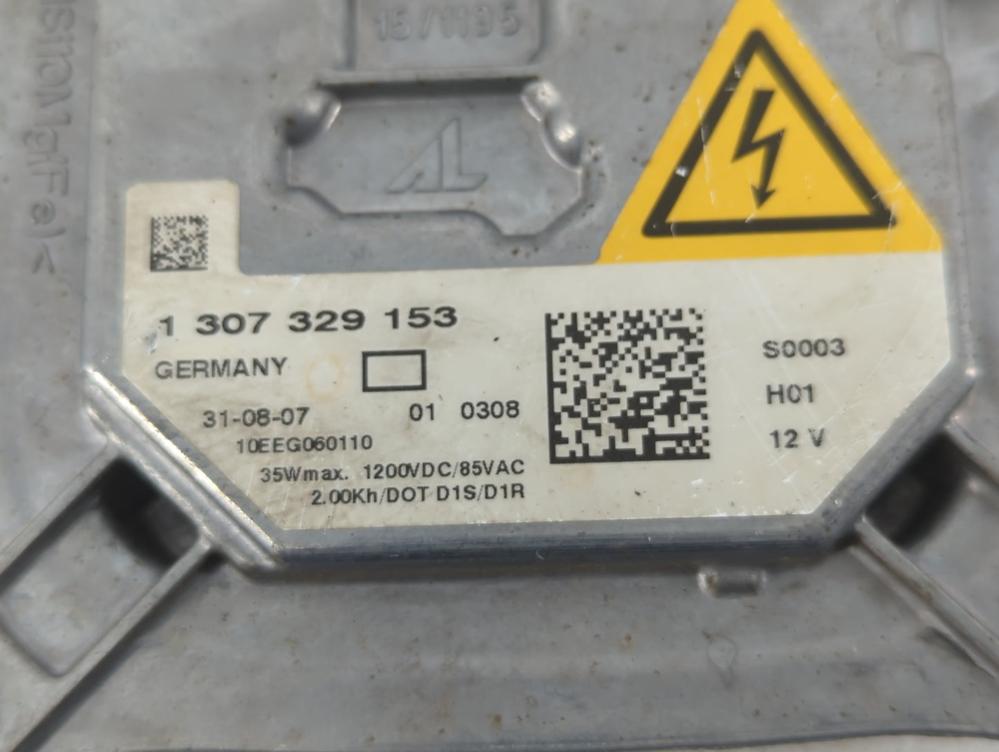 2007-2010 Bmw X5 Headlight Ballast Head Light Silver Steel Metallic - Oemusedautoparts1.com