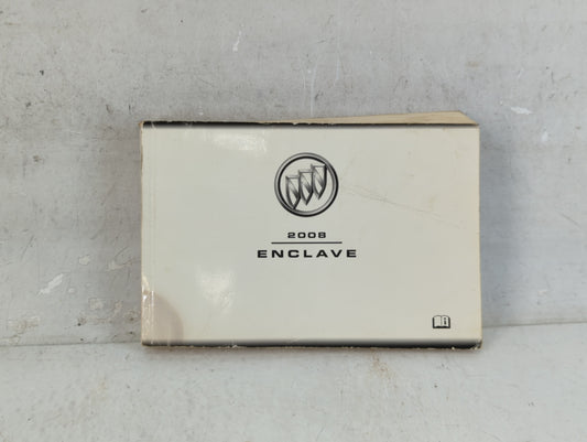 2008 Buick Enclave Owners Manual Book Guide P/N:15861575 B OEM Used Auto Parts - Oemusedautoparts1.com