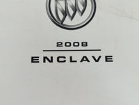 2008 Buick Enclave Owners Manual Book Guide P/N:15861575 B OEM Used Auto Parts - Oemusedautoparts1.com