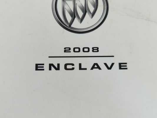 2008 Buick Enclave Owners Manual Book Guide P/N:15861575 B OEM Used Auto Parts