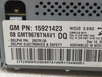 2008 Buick Enclave Radio AM FM Cd Player Receiver Replacement P/N:15921423 Fits OEM Used Auto Parts - Oemusedautoparts1.com