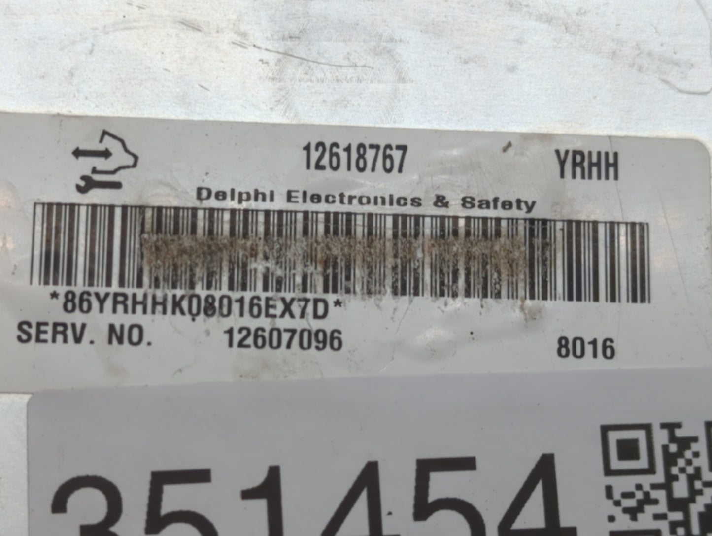 2008 Buick Enclave PCM Engine Control Computer ECU ECM PCU OEM P/N:12617448 12607096, 12605843 Fits Fits 2005 2006 2007 2009