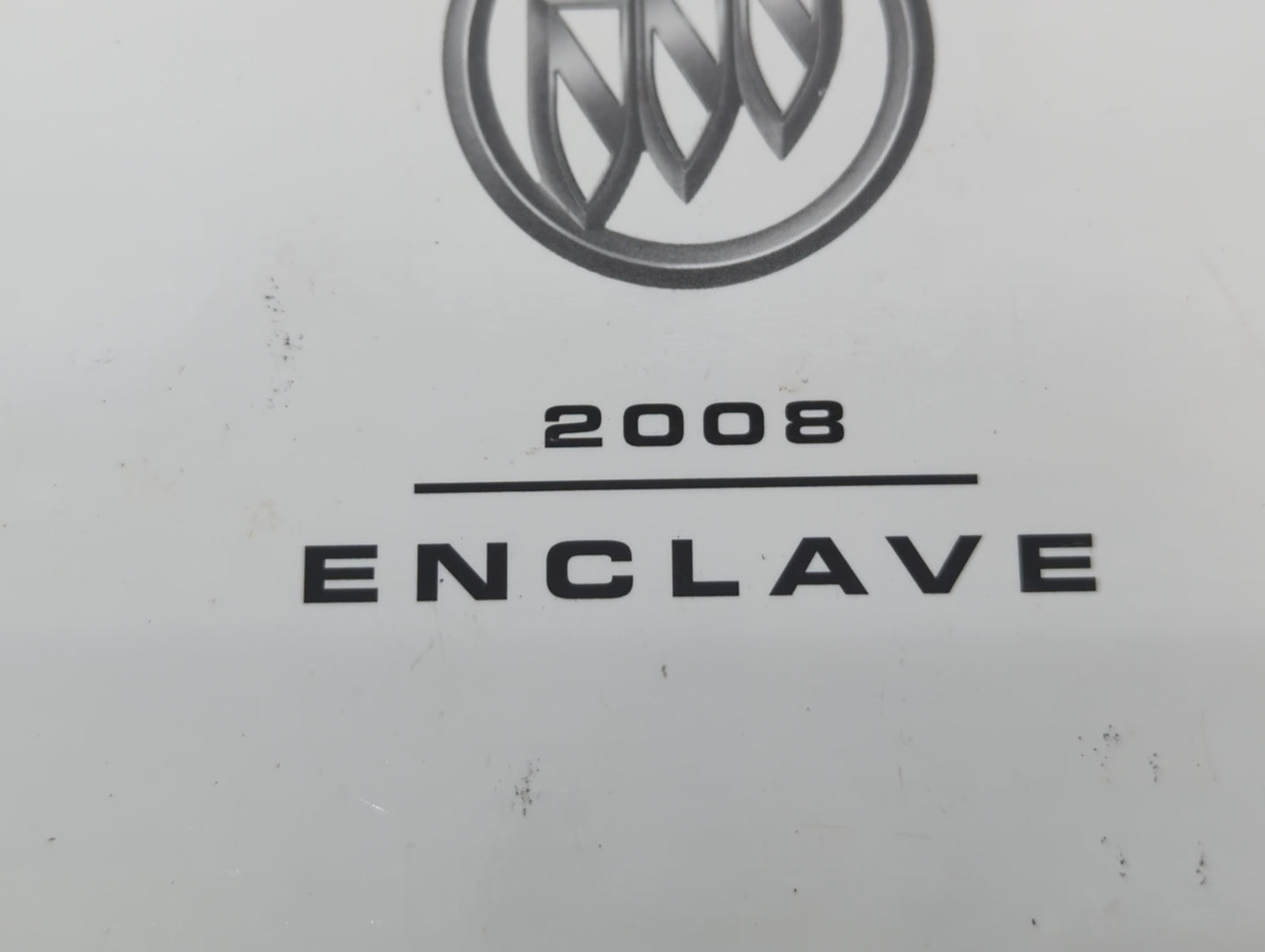 2008 Buick Enclave Owners Manual Book Guide OEM Used Auto Parts - Oemusedautoparts1.com