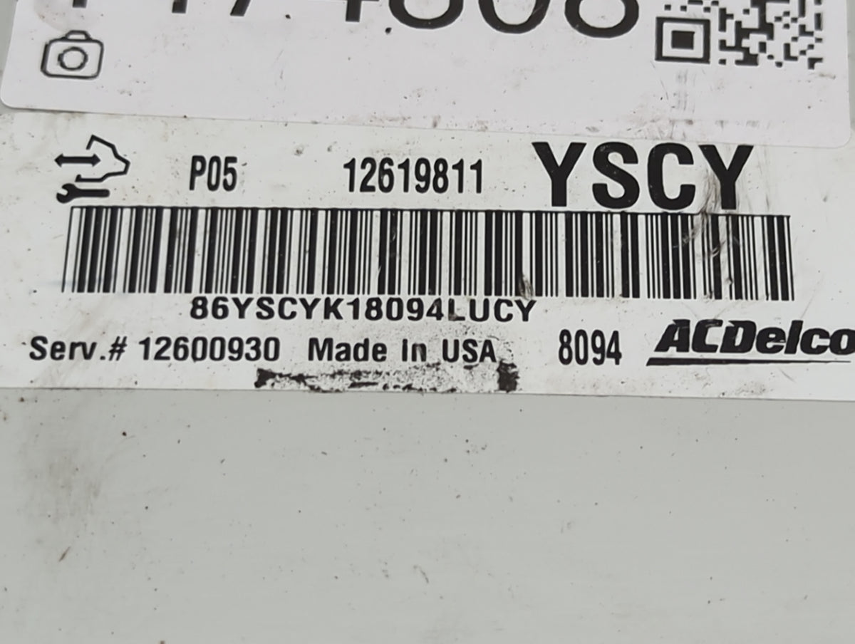 2006-2009 Buick Lacrosse PCM Engine Control Computer ECU ECM PCU OEM P/N:12619811 12600930 Fits 2006 2007 2008 2009 OEM Used