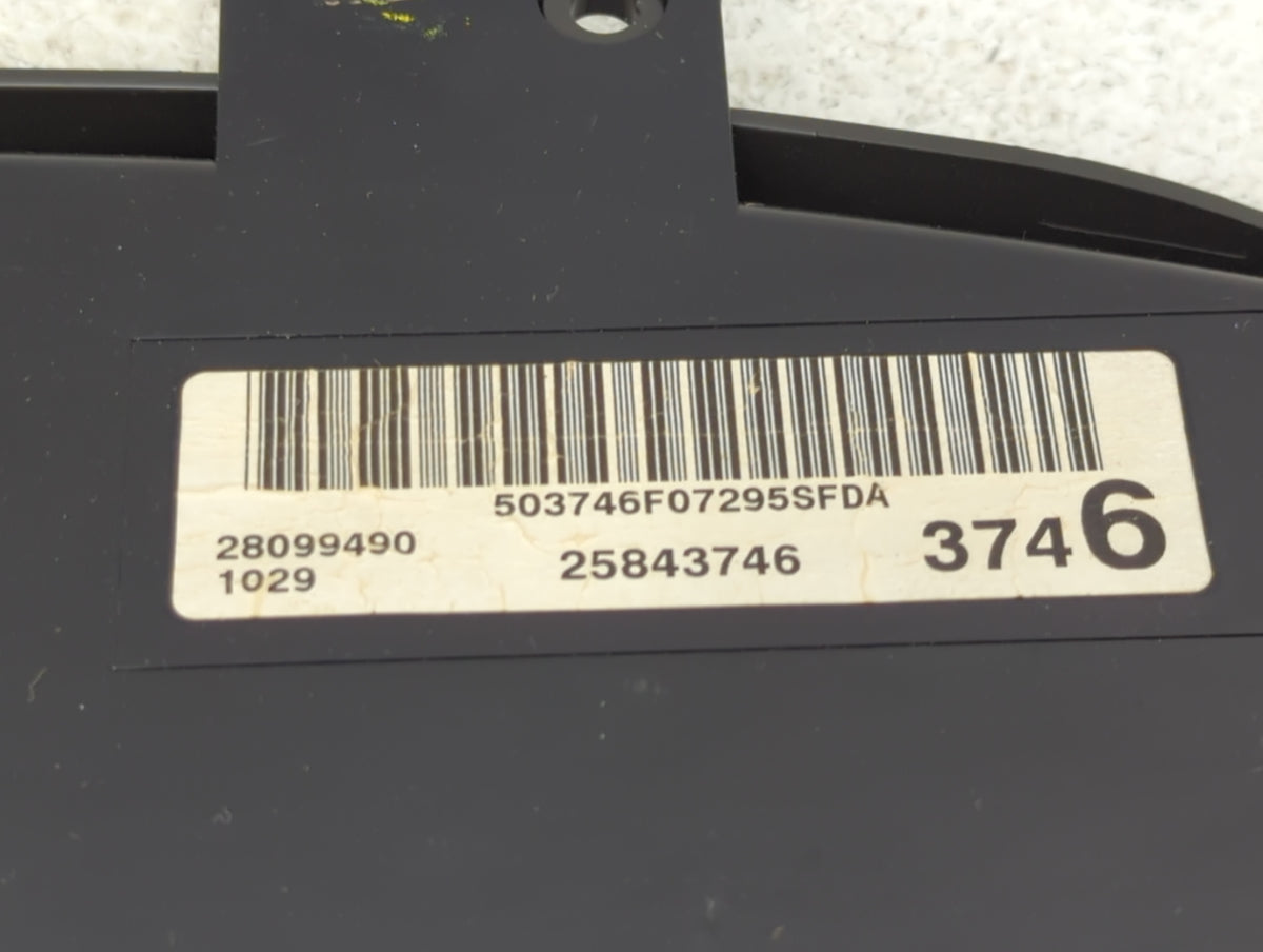 2008 Buick Lucerne Instrument Cluster Speedometer Gauges P/N:25843746 Miles:125K Fits OEM Used Auto Parts - Oemusedautoparts