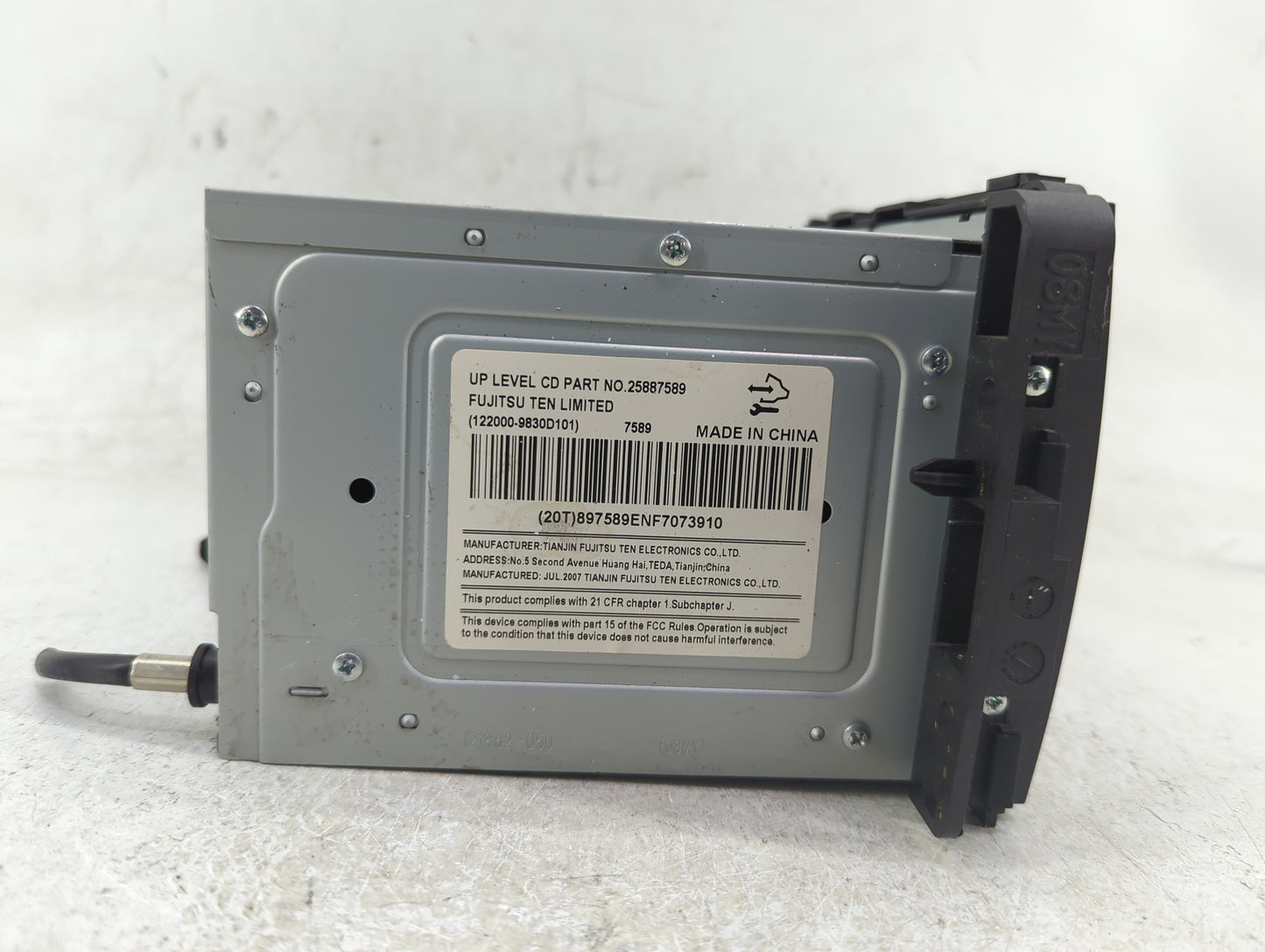 2008 Buick Lucerne Radio AM FM Cd Player Receiver Replacement P/N:25887589 Fits OEM Used Auto Parts - Oemusedautoparts1.com
