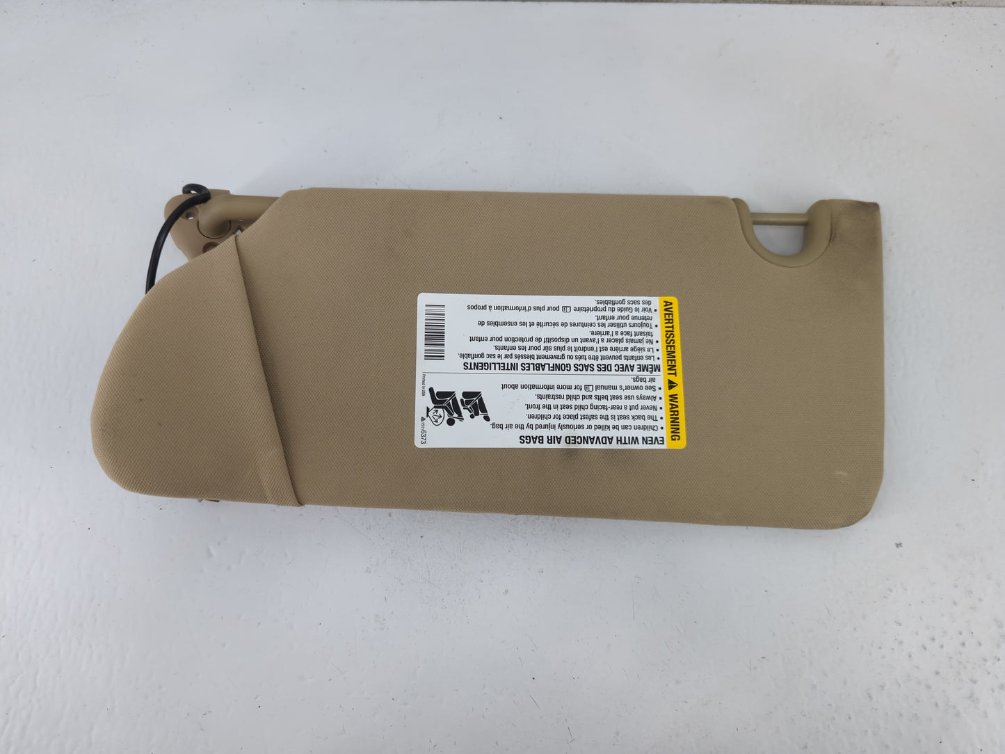 2006-2011 Buick Lucerne Sun Visor Shade Replacement Passenger Right Mirror Fits Fits 2006 2007 2008 2009 2010 2011 OEM Used 