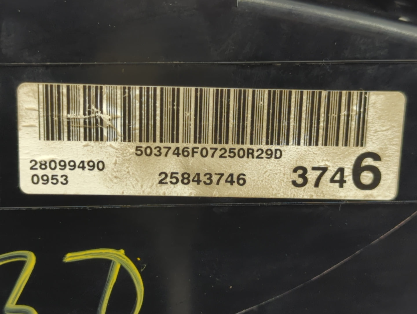 2008-2009 Buick Lucerne Instrument Cluster Speedometer Gauges P/N:28099490 25843746 Fits Fits 2008 2009 OEM Used Auto Parts 
