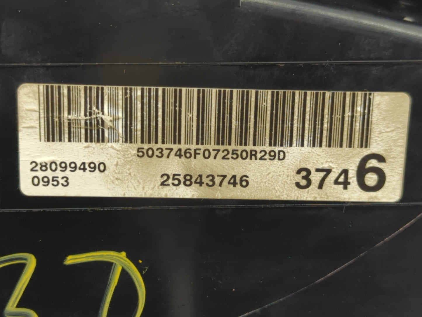 2008-2009 Buick Lucerne Instrument Cluster Speedometer Gauges P/N:28099490 25843746 Fits Fits 2008 2009 OEM Used Auto Parts 