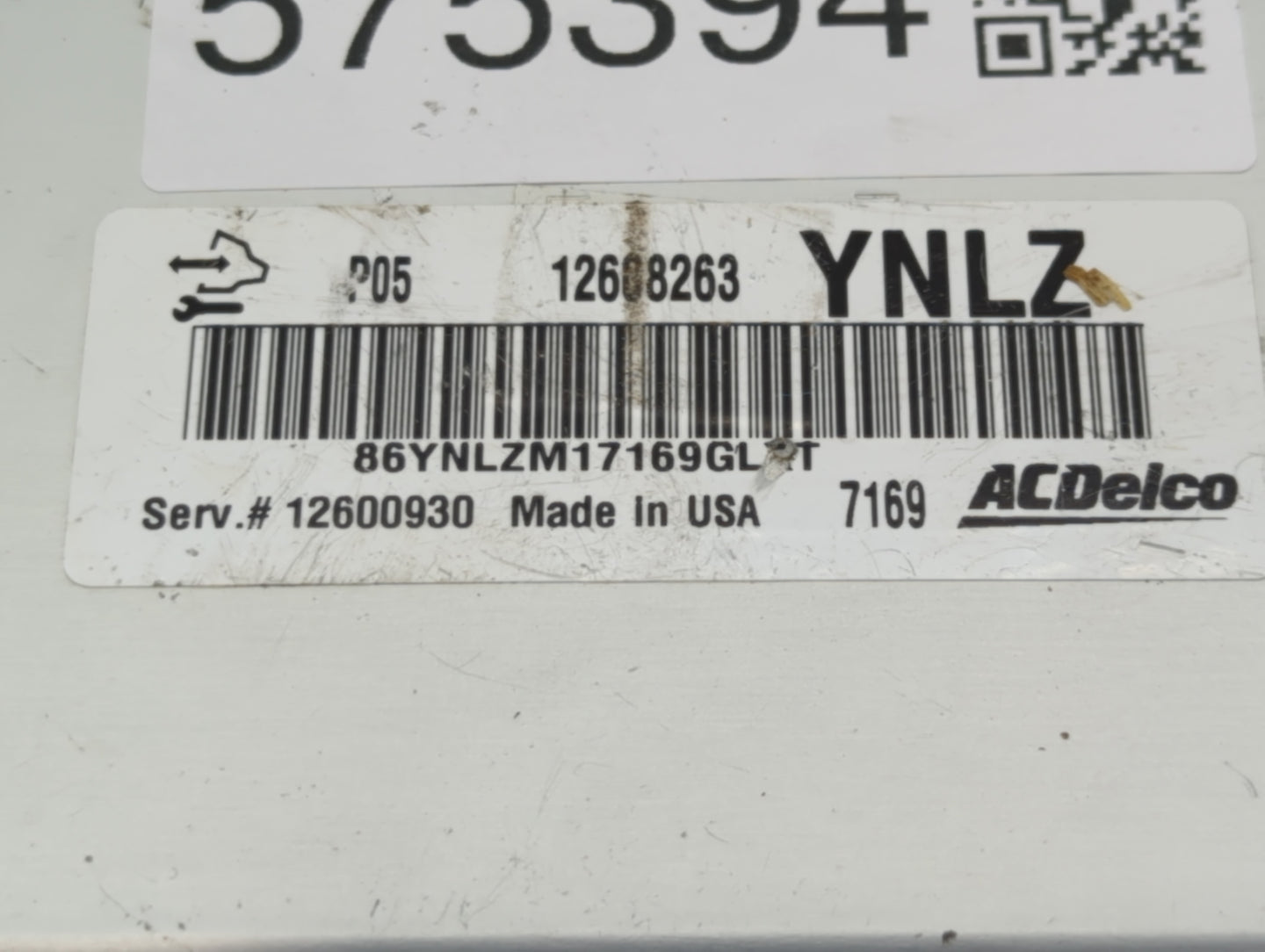 2006-2008 Buick Lucerne PCM Engine Control Computer ECU ECM PCU OEM P/N:12608263 Fits Fits 2006 2007 2008 2009 OEM Used Auto