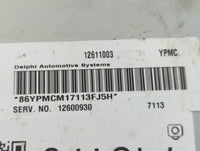 2006-2008 Buick Lucerne PCM Engine Control Computer ECU ECM PCU OEM P/N:12611003 Fits Fits 2006 2007 2008 2009 OEM Used Auto