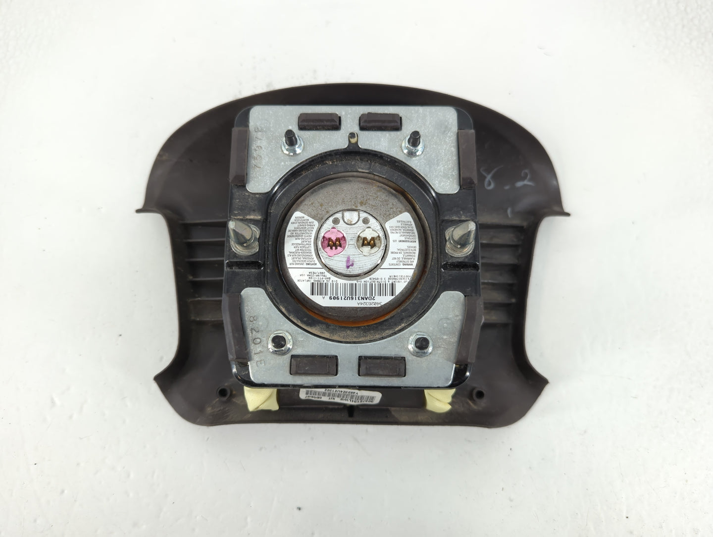 2007-2011 Buick Lucerne Air Bag Driver Left Steering Wheel Mounted P/N:34026324A 2DAN316U21909 Fits Fits 2007 2008 2009 2010