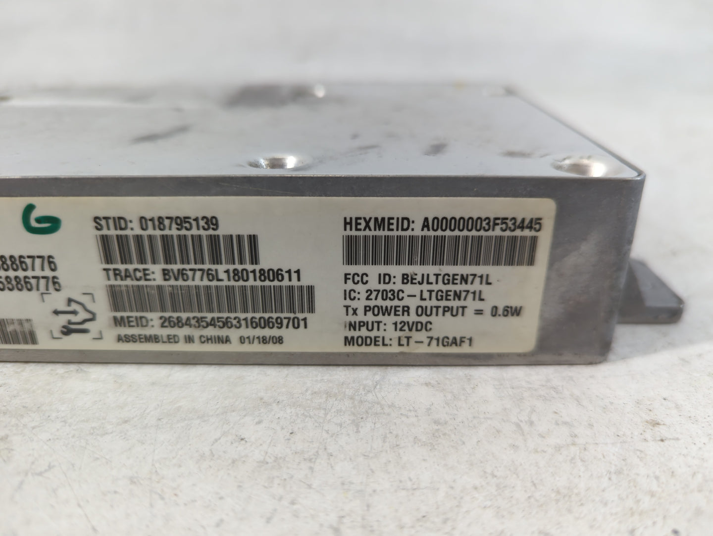 2006 Buick Lucerne Bluetooth Phone Communication Control Module Ccm Oem - Oemusedautoparts1.com