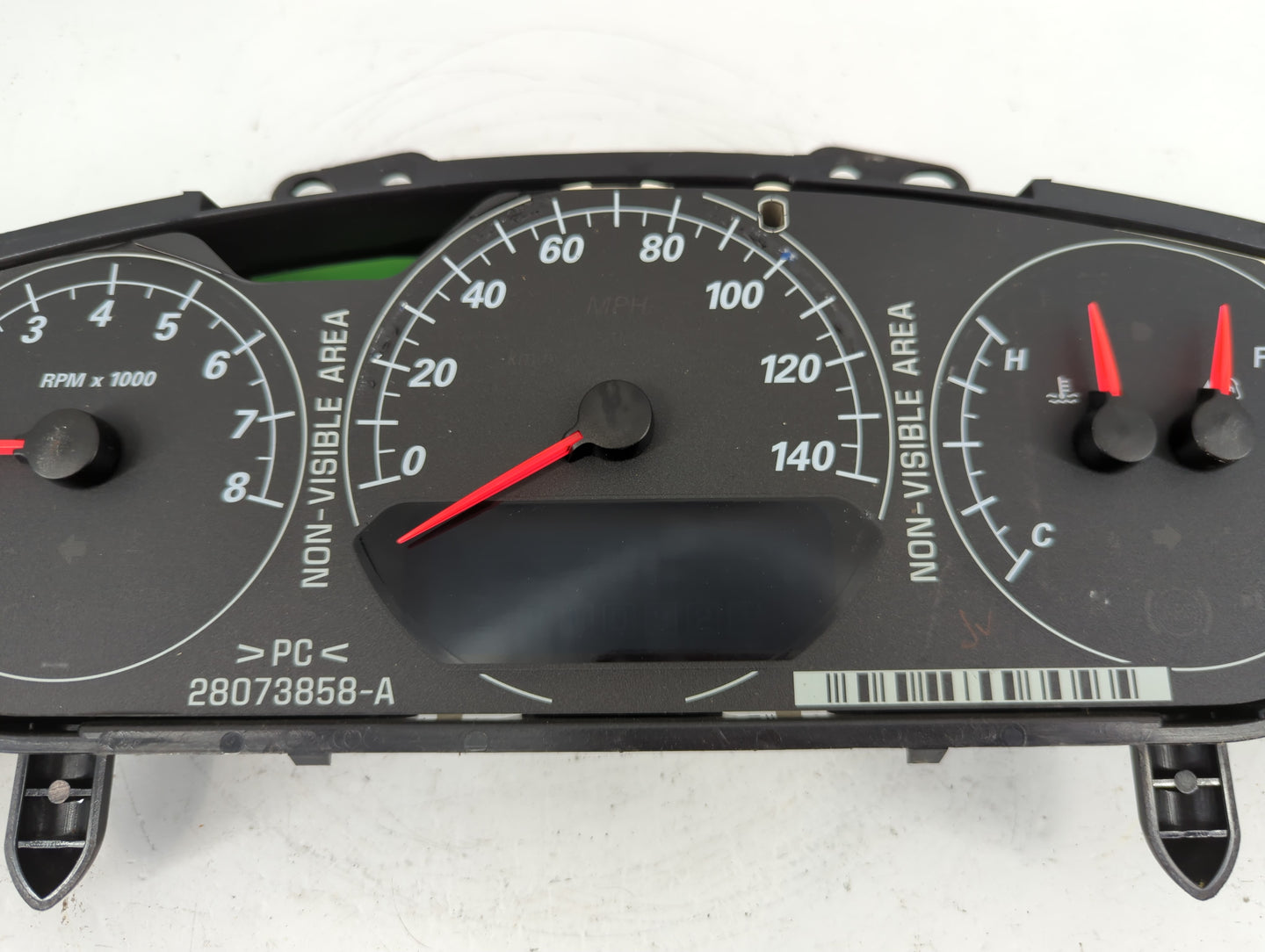 2008-2009 Buick Lucerne Instrument Cluster Speedometer Gauges P/N:25843746 Fits Fits 2008 2009 OEM Used Auto Parts - Oemused