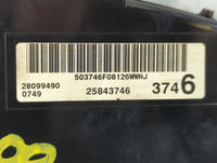 2008-2009 Buick Lucerne Instrument Cluster Speedometer Gauges P/N:28099490 25843746 Fits Fits 2008 2009 OEM Used Auto Parts 