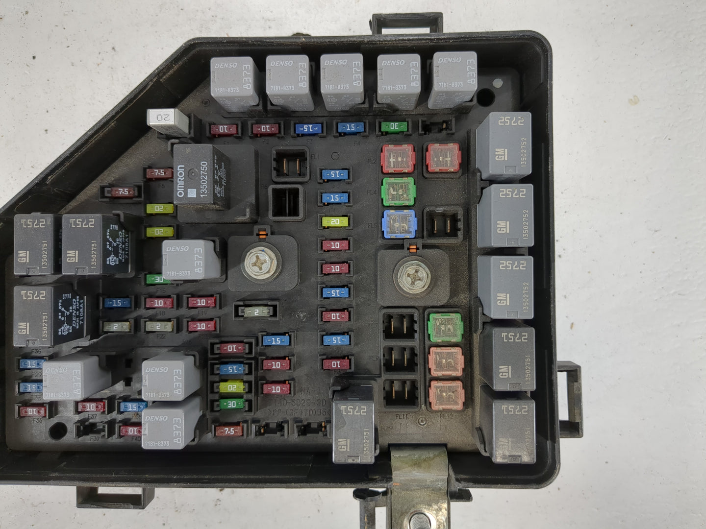 2008-2009 Cadillac Cts Fusebox Fuse Box Panel Relay Module P/N:1GA0542940 25856536 Fits Fits 2008 2009 OEM Used Auto Parts -