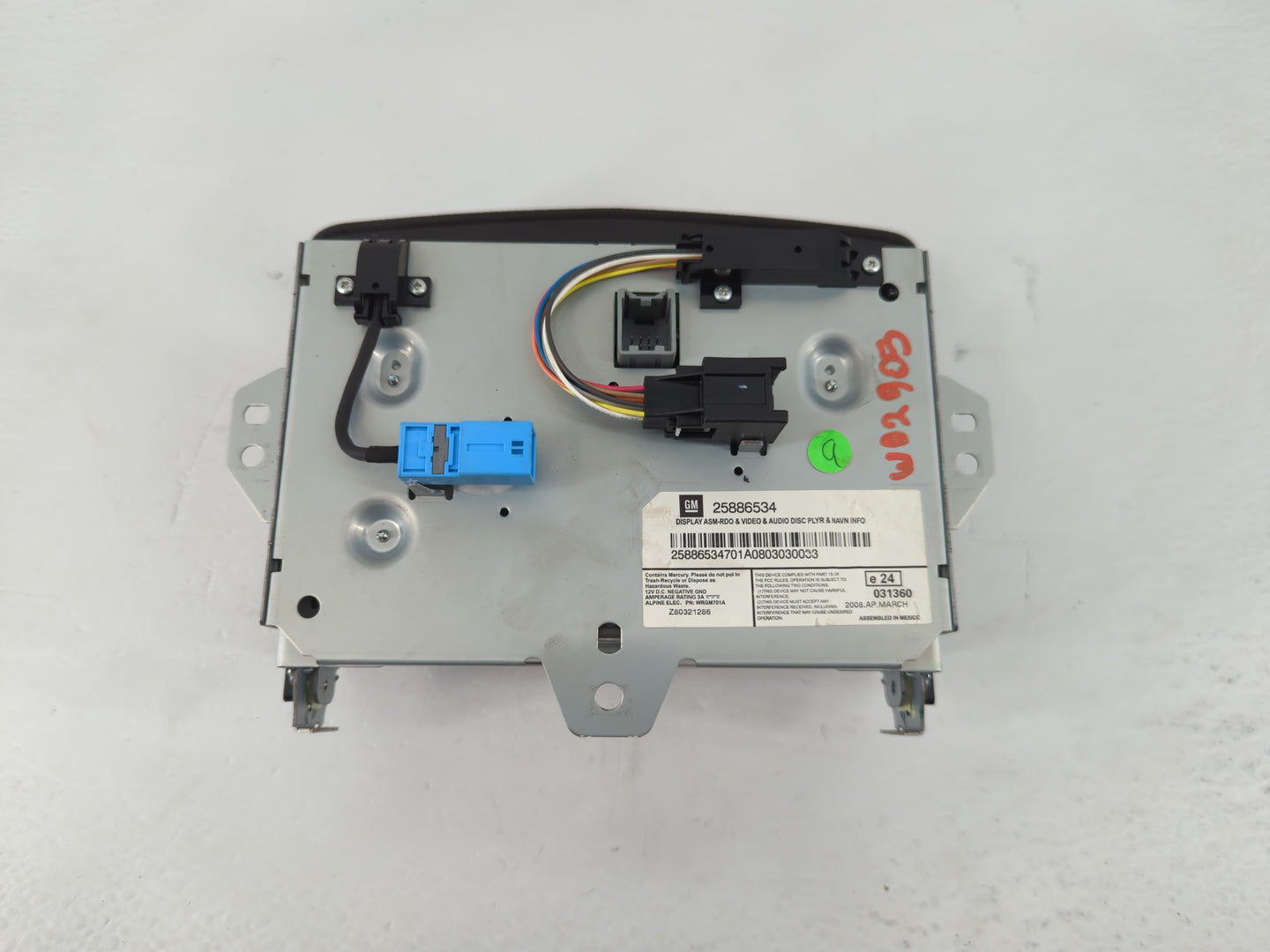 2008-2015 Cadillac Cts Information Display Screen - Oemusedautoparts1.com