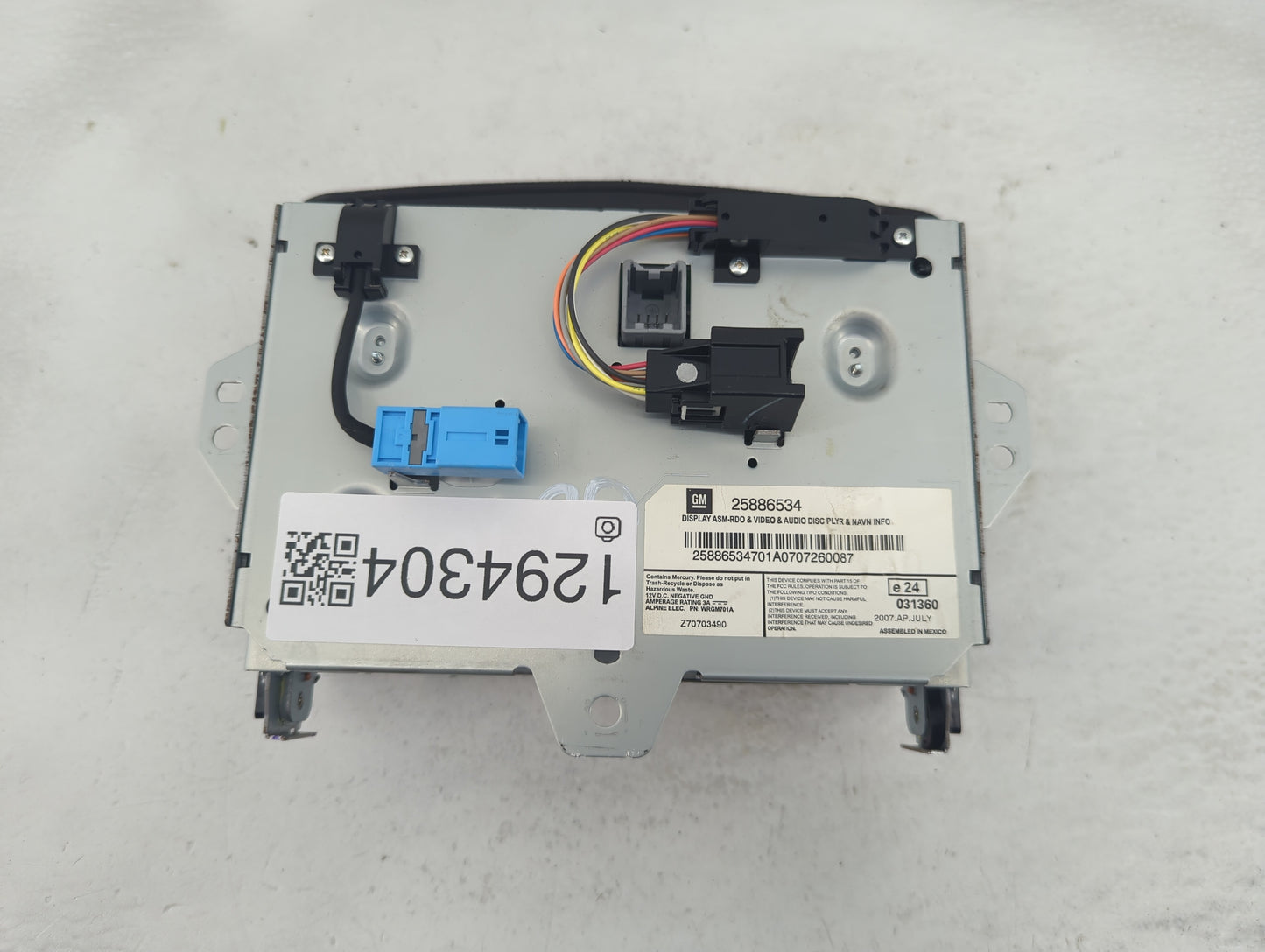 2008-2015 Cadillac Cts Information Display Screen - Oemusedautoparts1.com