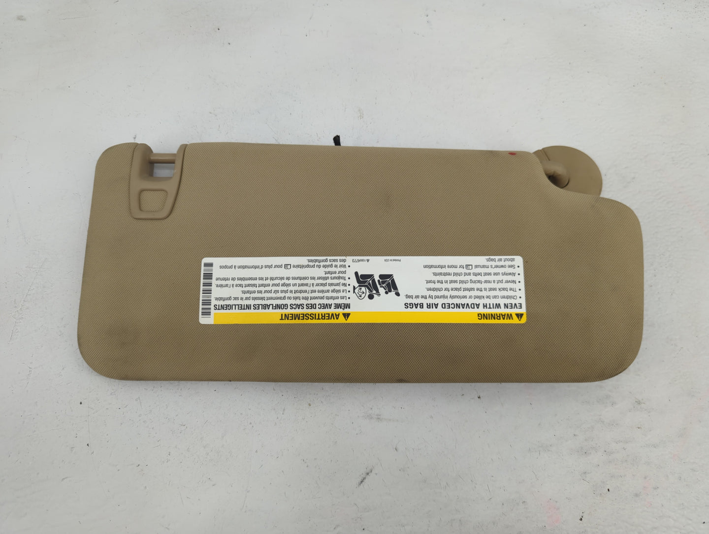 2008-2009 Cadillac Cts Sun Visor Shade Replacement Driver Left Mirror Fits Fits 2008 2009 OEM Used Auto Parts - Oemusedautop