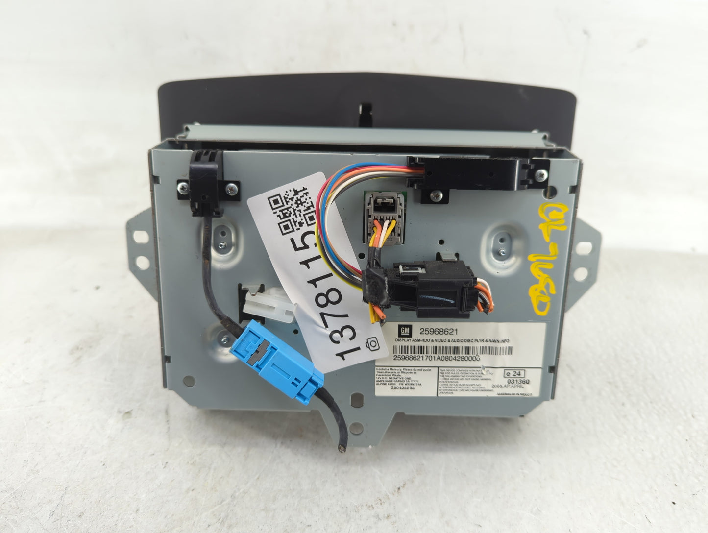 2008-2015 Cadillac Cts Information Display Screen - Oemusedautoparts1.com