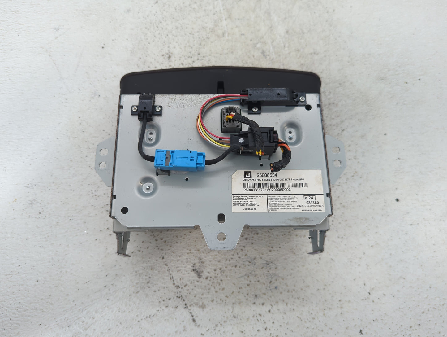 2008-2015 Cadillac Cts Information Display Screen - Oemusedautoparts1.com