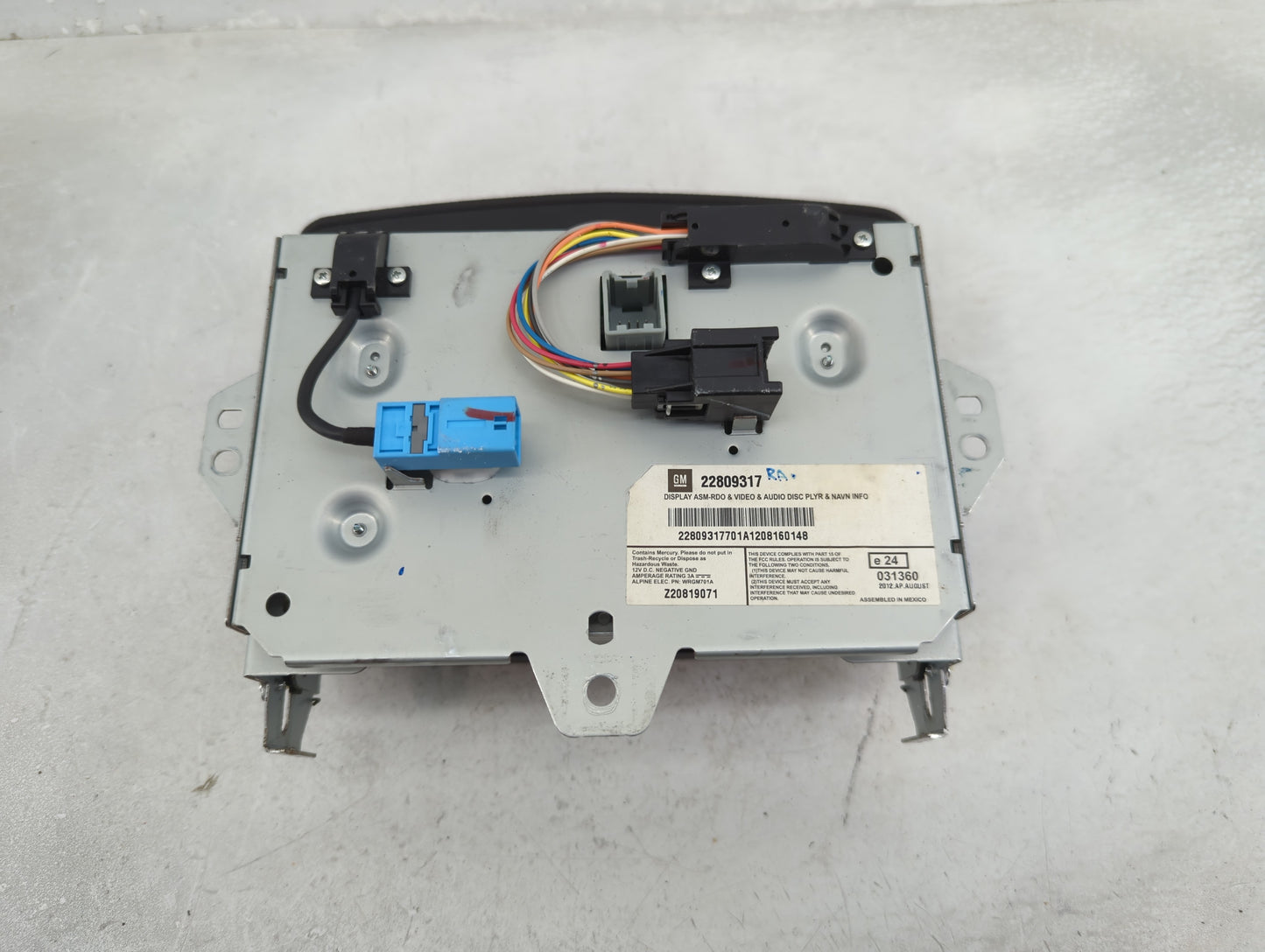 2008-2015 Cadillac Cts Information Display Screen - Oemusedautoparts1.com
