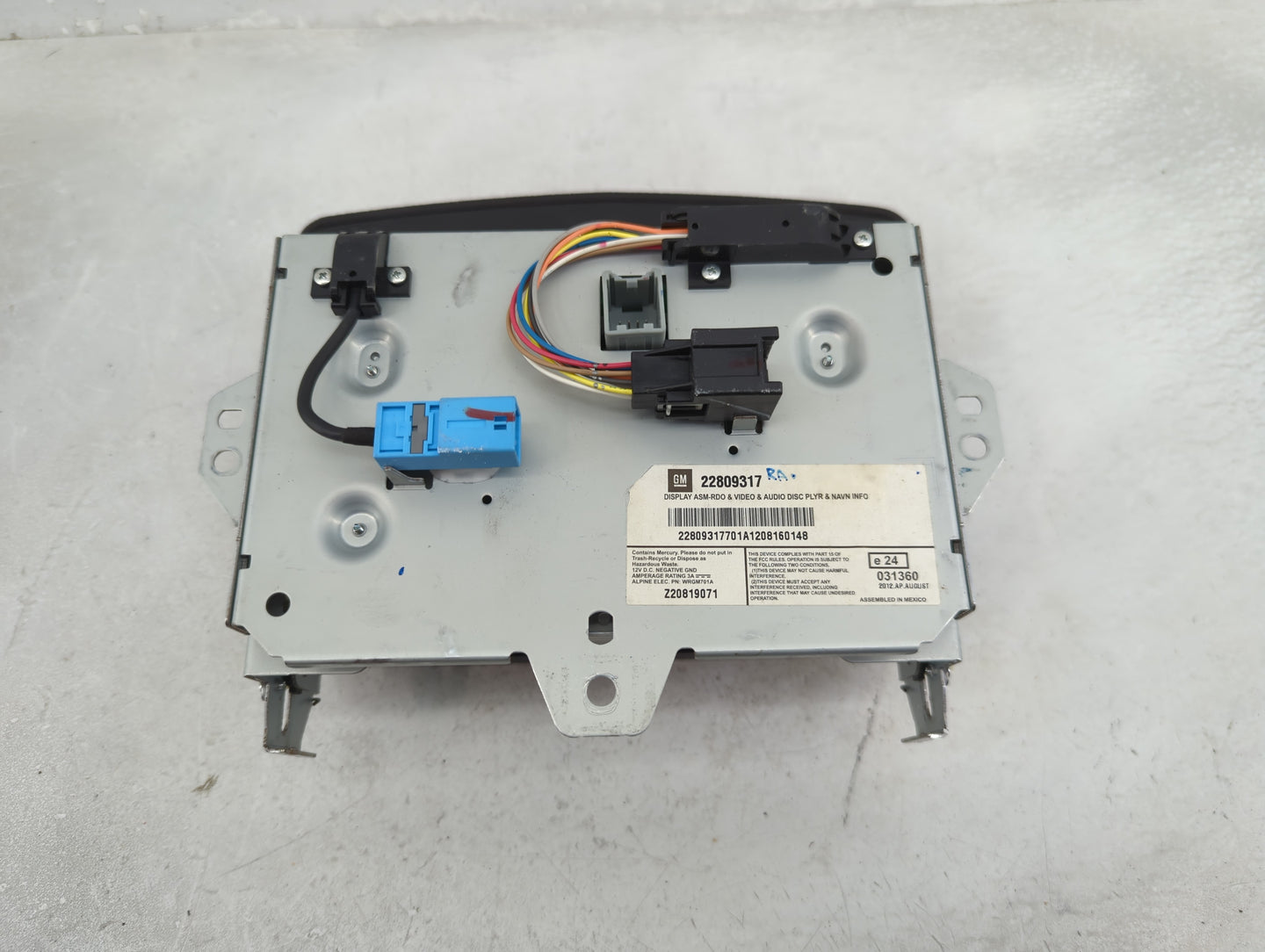 2008-2015 Cadillac Cts Information Display Screen - Oemusedautoparts1.com