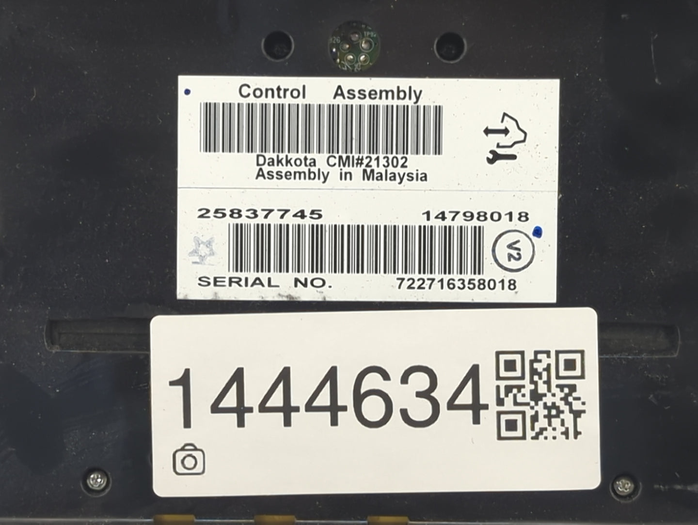 2008 Cadillac Cts Climate Control Module Temperature AC/Heater Replacement P/N:25837745 14798018 Fits OEM Used Auto Parts - 