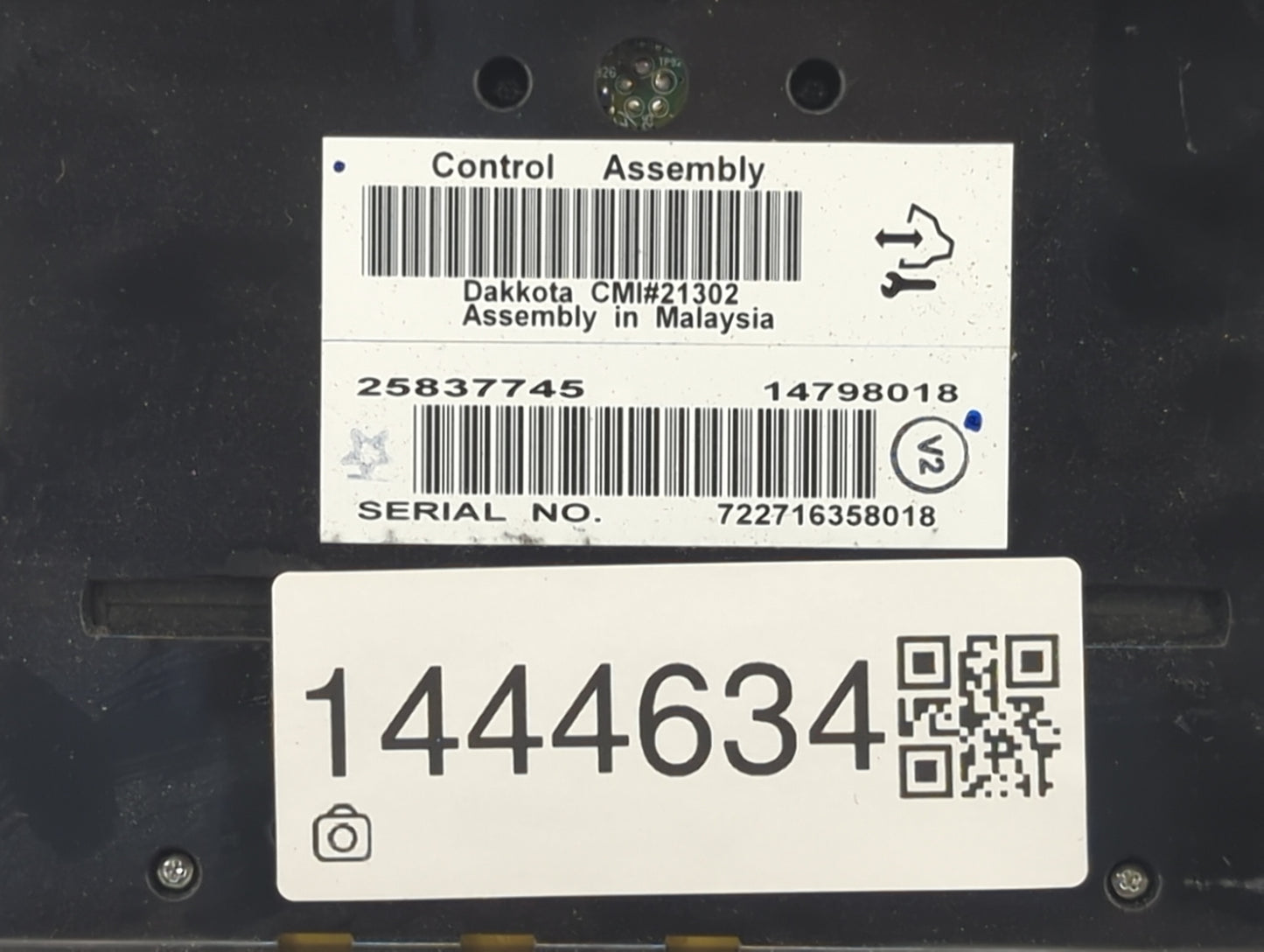 2008 Cadillac Cts Climate Control Module Temperature AC/Heater Replacement P/N:25837745 14798018 Fits OEM Used Auto Parts - 