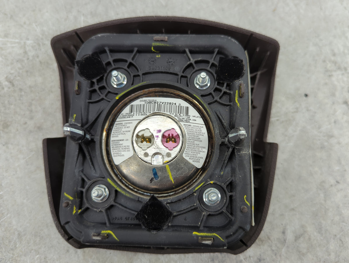 2008 Cadillac Cts Air Bag Driver Left Steering Wheel Mounted Dark Brown - Oemusedautoparts1.com