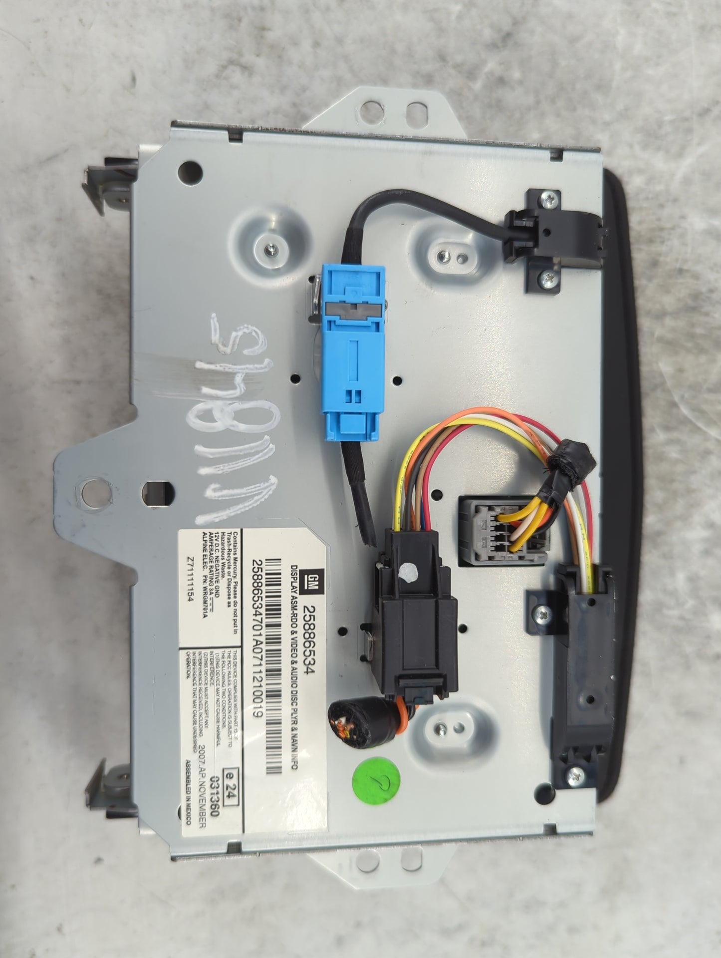 2008-2015 Cadillac Cts Information Display Screen 1470193 - Oemusedautoparts1.com