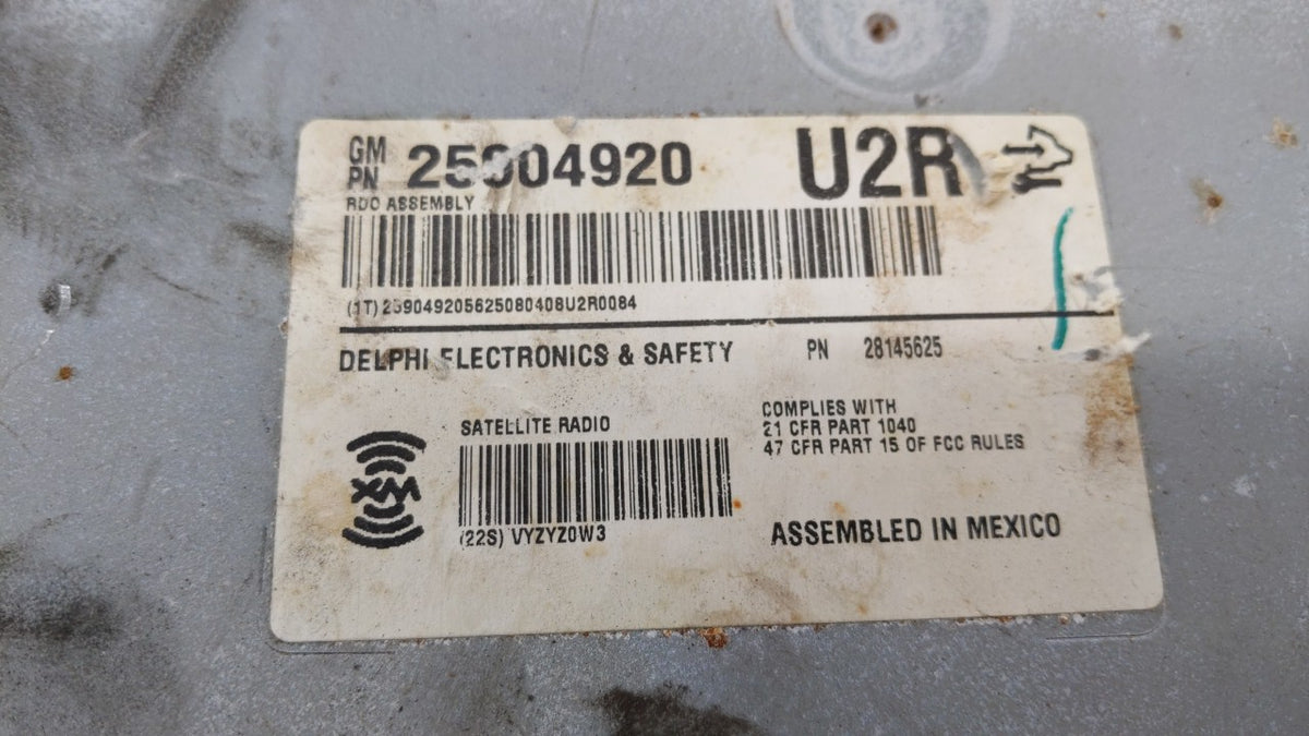2008-2010 Cadillac Cts Am Fm Cd Player Radio Receiver 177351 - Oemusedautoparts1.com