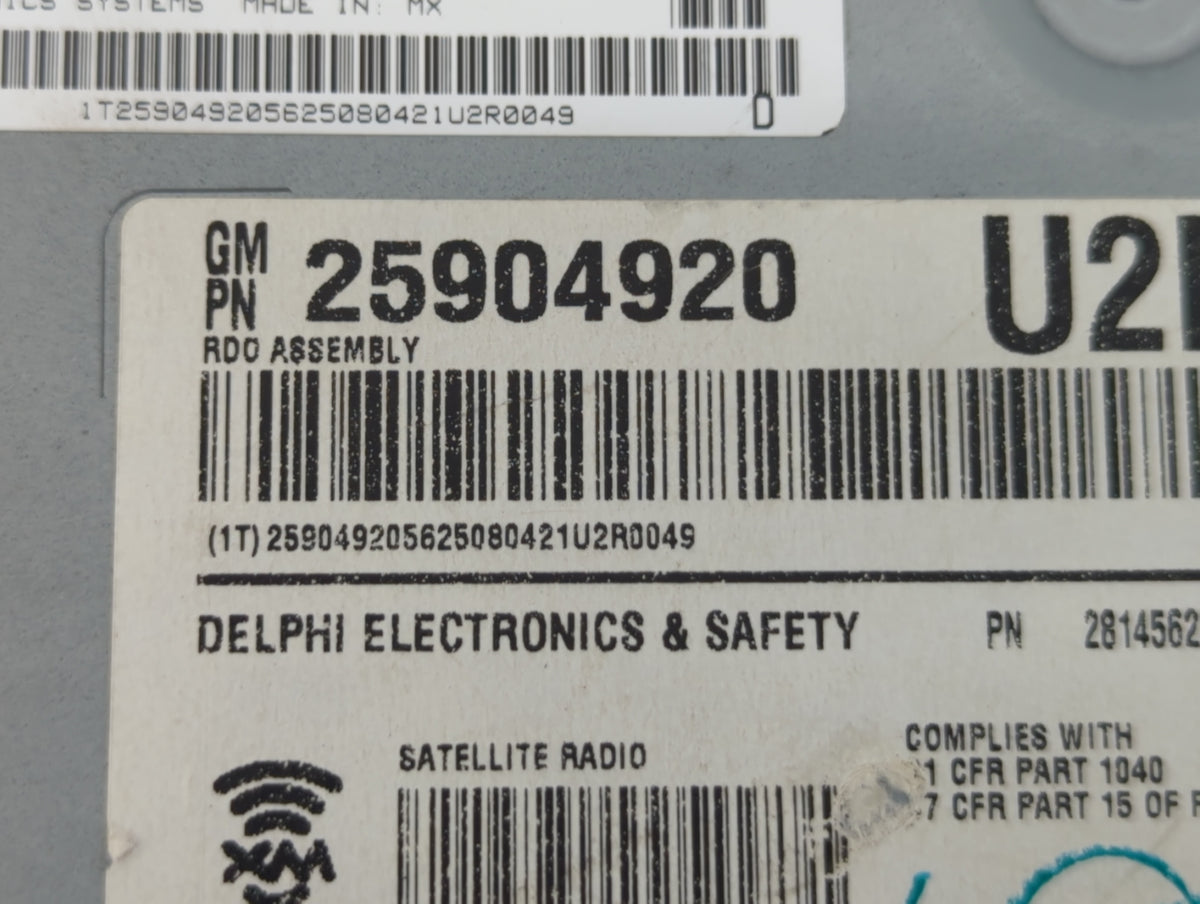 2008-2010 Cadillac Cts Am Fm Cd Player Radio Receiver 458268 - Oemusedautoparts1.com