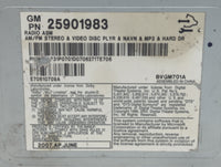 2008-2011 Cadillac Cts Radio AM FM Cd Player Receiver Replacement P/N:2590983 22758369 Fits Fits 2008 2009 2010 2011 OEM Use