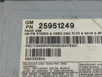 2008-2011 Cadillac Cts Am Fm Cd Player Radio Receiver - Oemusedautoparts1.com