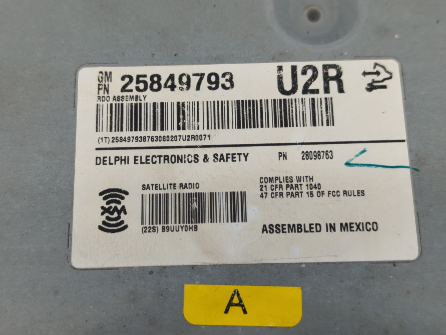 2008-2010 Cadillac Cts Am Fm Cd Player Radio Receiver - Oemusedautoparts1.com