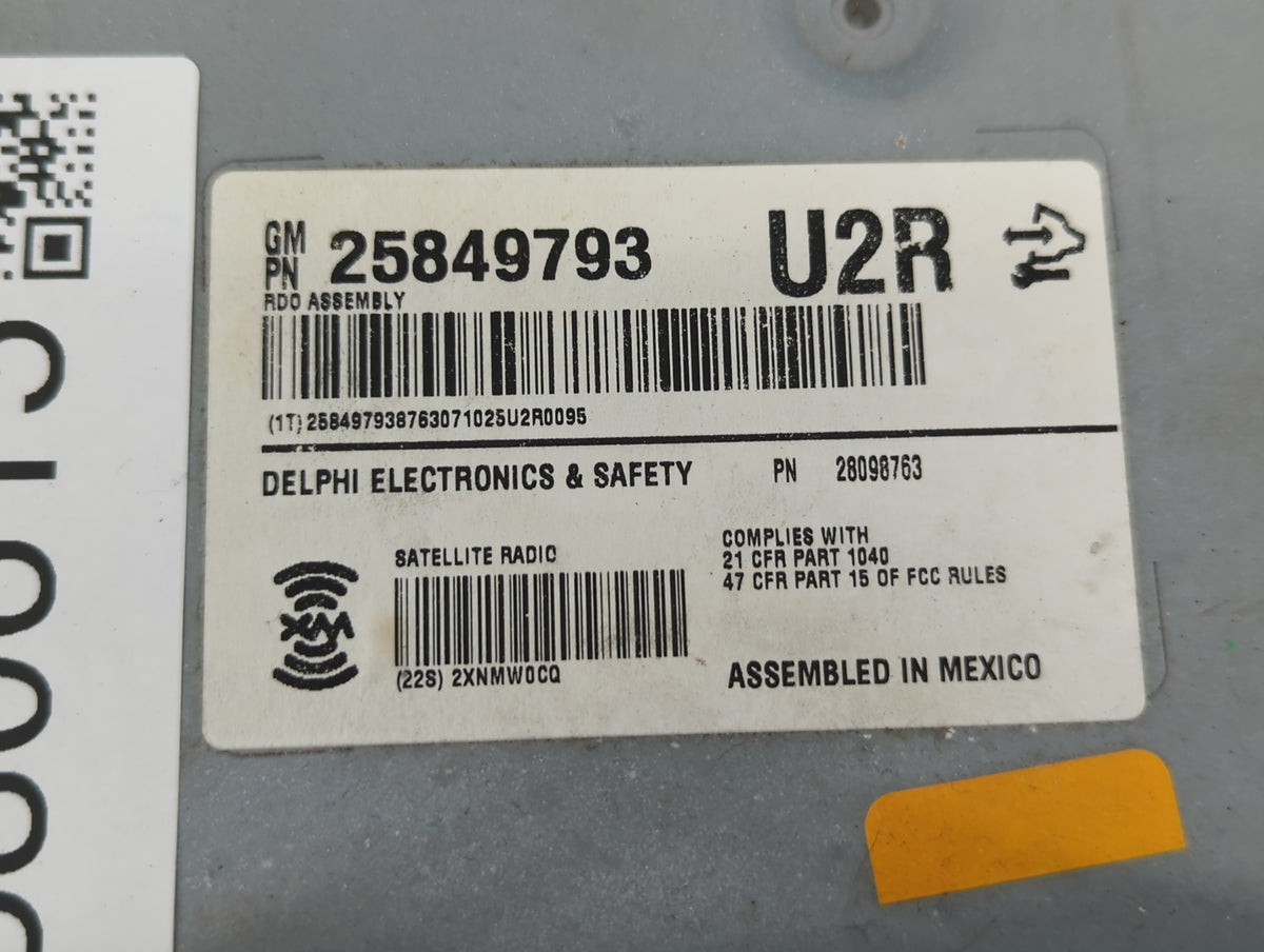 2008-2010 Cadillac Cts Am Fm Cd Player Radio Receiver 530615 - Oemusedautoparts1.com
