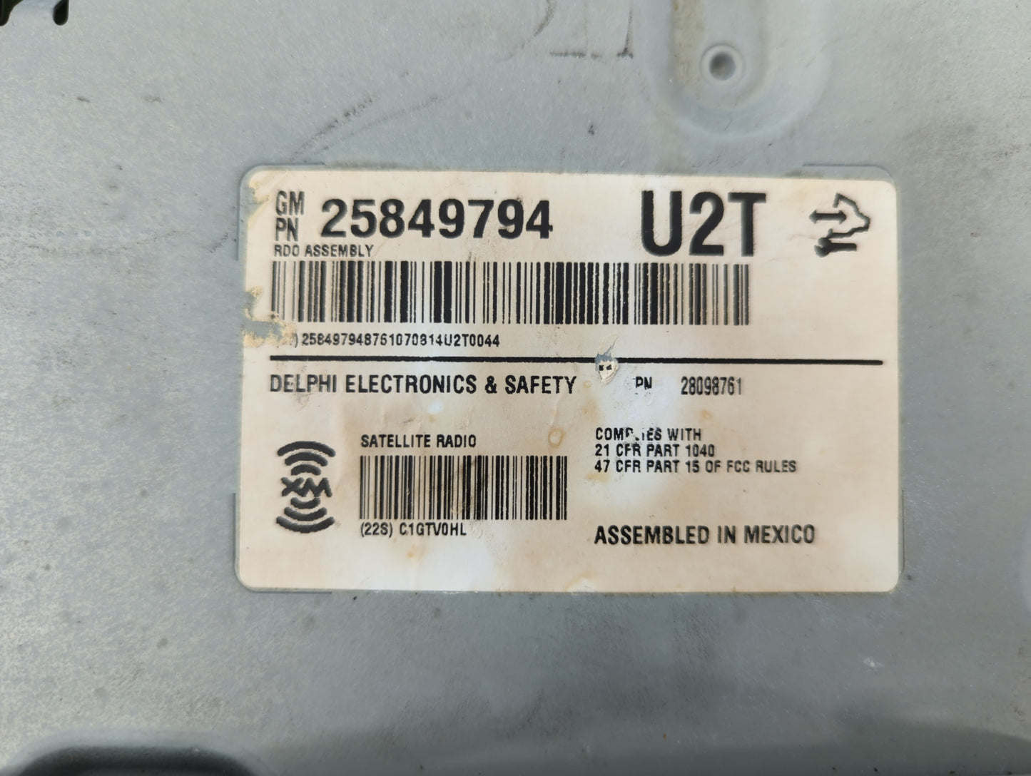 2008-2014 Cadillac Cts Radio AM FM Cd Player Receiver Replacement P/N:25849794 Fits Fits 2008 2009 2010 2011 2012 2013 2014 