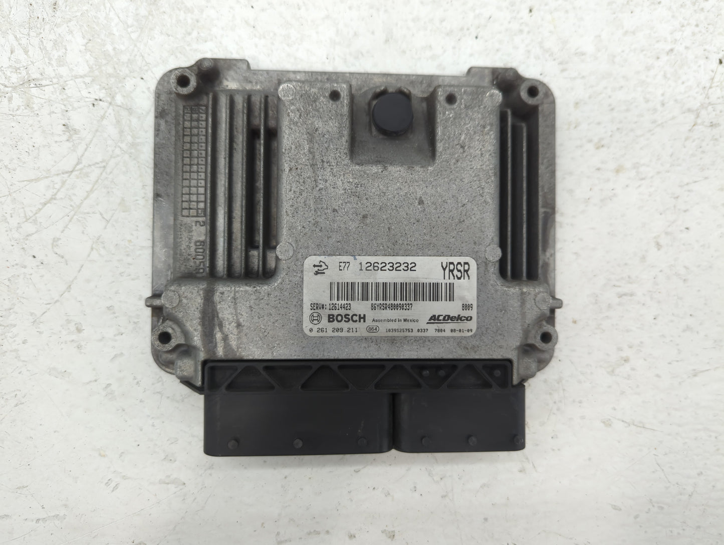 2008 Cadillac Cts PCM Engine Control Computer ECU ECM PCU OEM P/N:E77 12623232 Fits Fits 2009 2011 OEM Used Auto Parts - Oem