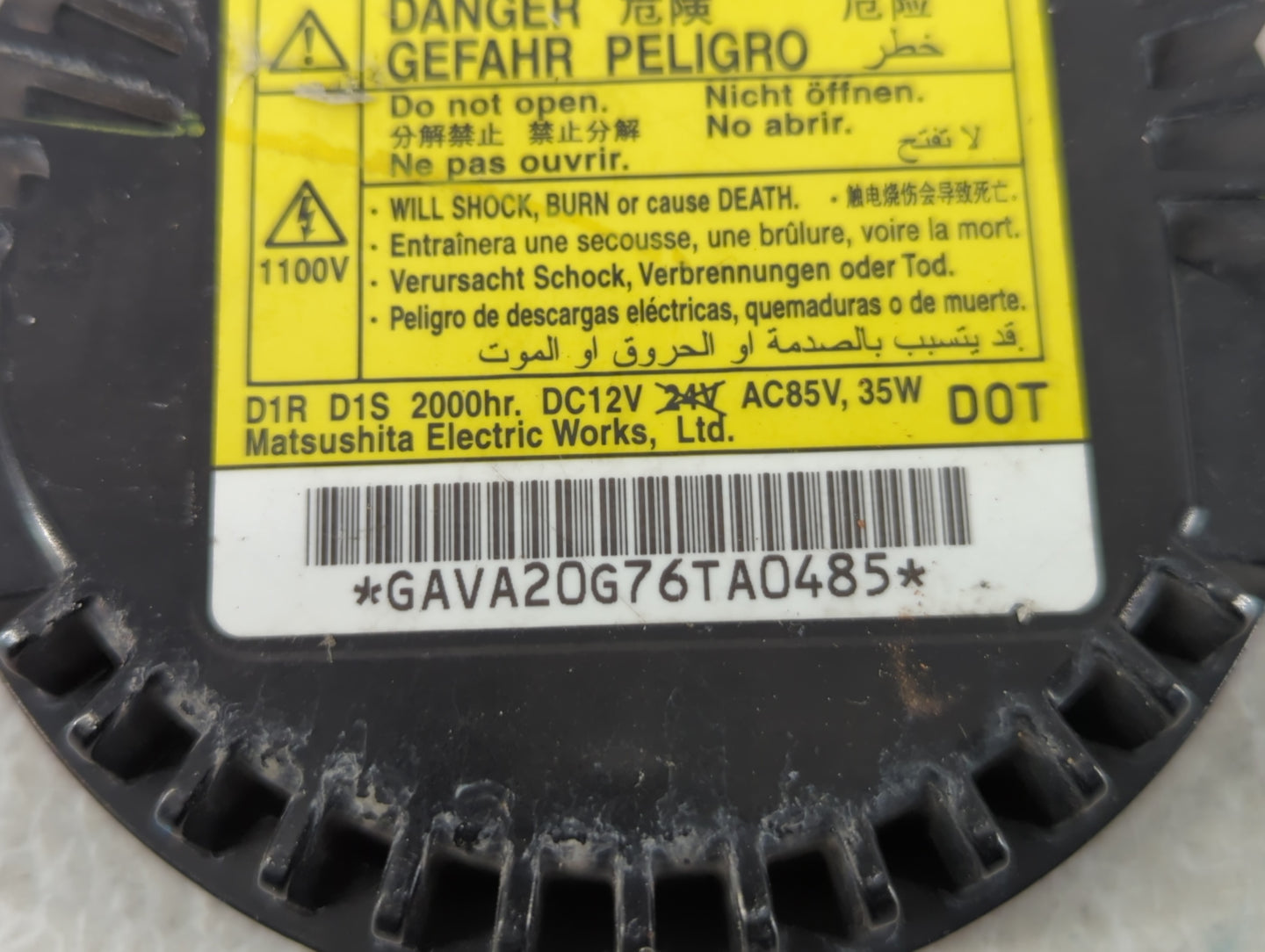 2008 Cadillac Cts Headlight Ballast Head Light - Oemusedautoparts1.com