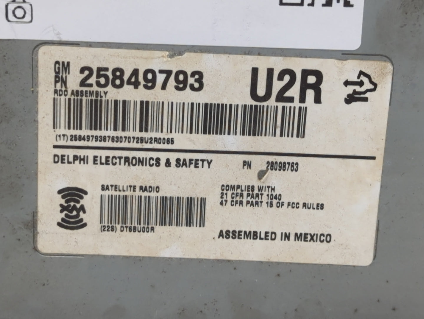 2008-2010 Cadillac Cts Am Fm Cd Player Radio Receiver - Oemusedautoparts1.com