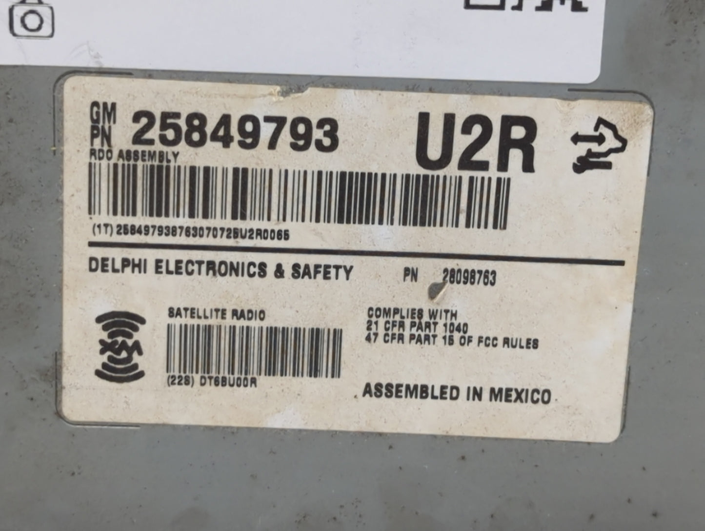 2008-2010 Cadillac Cts Am Fm Cd Player Radio Receiver - Oemusedautoparts1.com