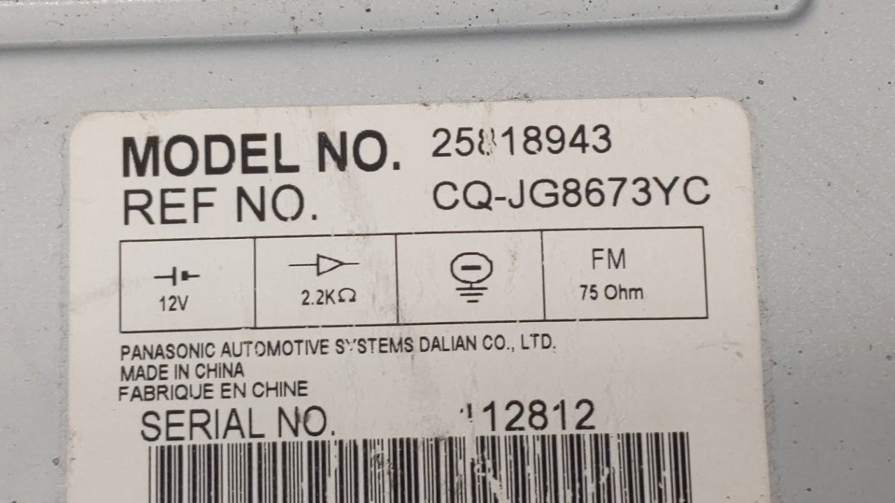 2008-2011 Cadillac Dts Am Fm Cd Player Radio Receiver - Oemusedautoparts1.com