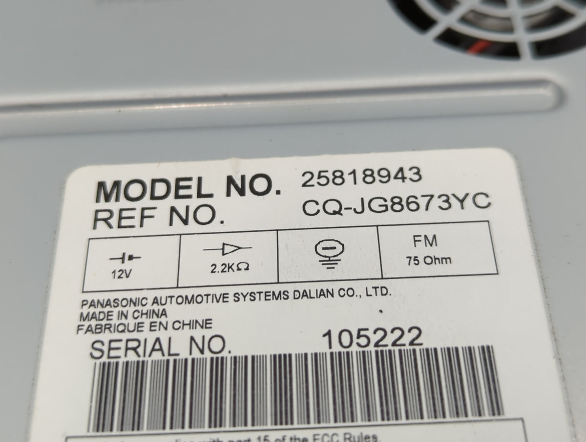 2007-2009 Cadillac Dts Am Fm Cd Player Radio Receiver 569041 - Oemusedautoparts1.com