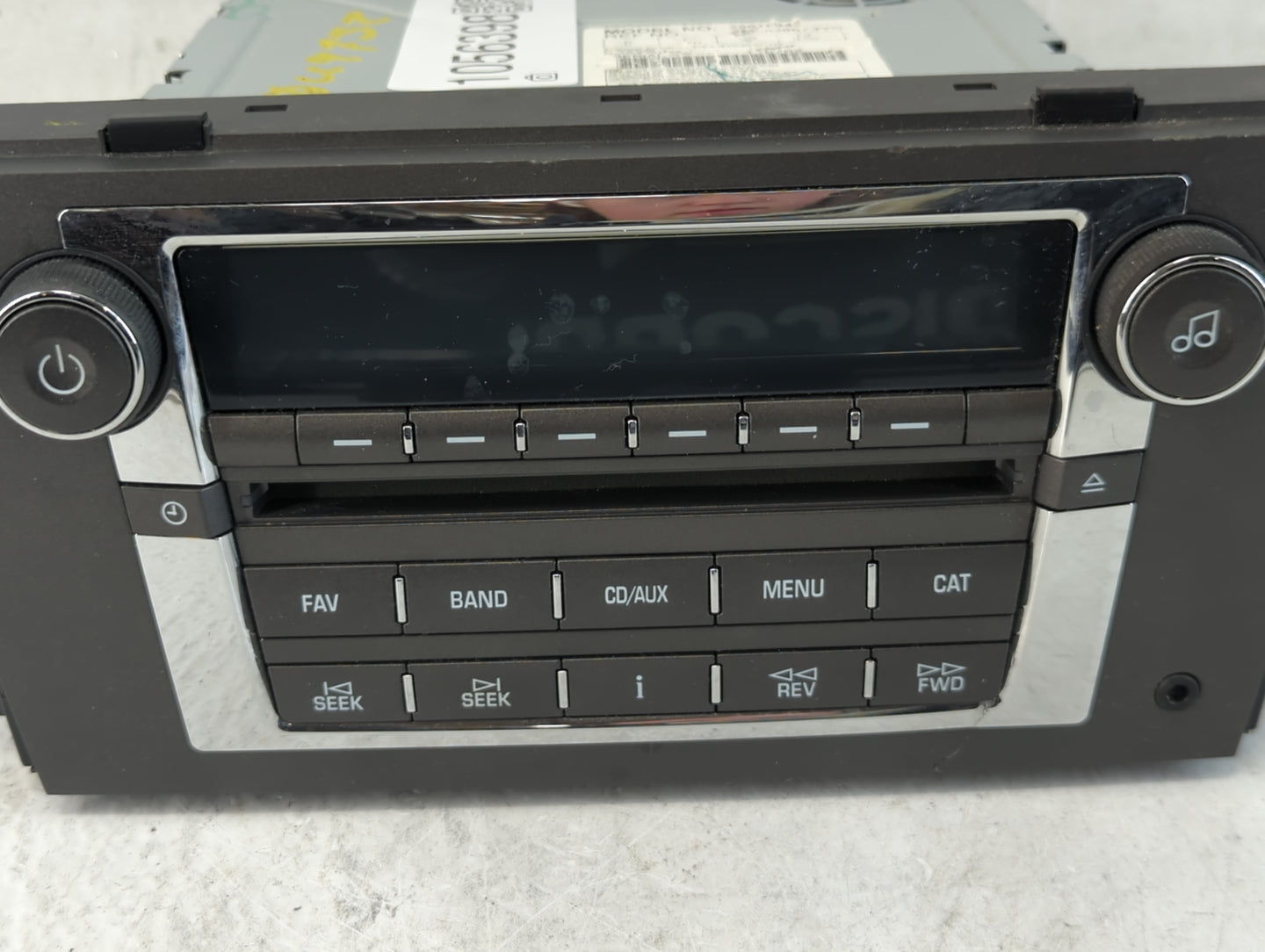 2007-2009 Cadillac Srx Radio AM FM Cd Player Receiver Replacement P/N:25818943 Fits Fits 2007 2008 2009 OEM Used Auto Parts 