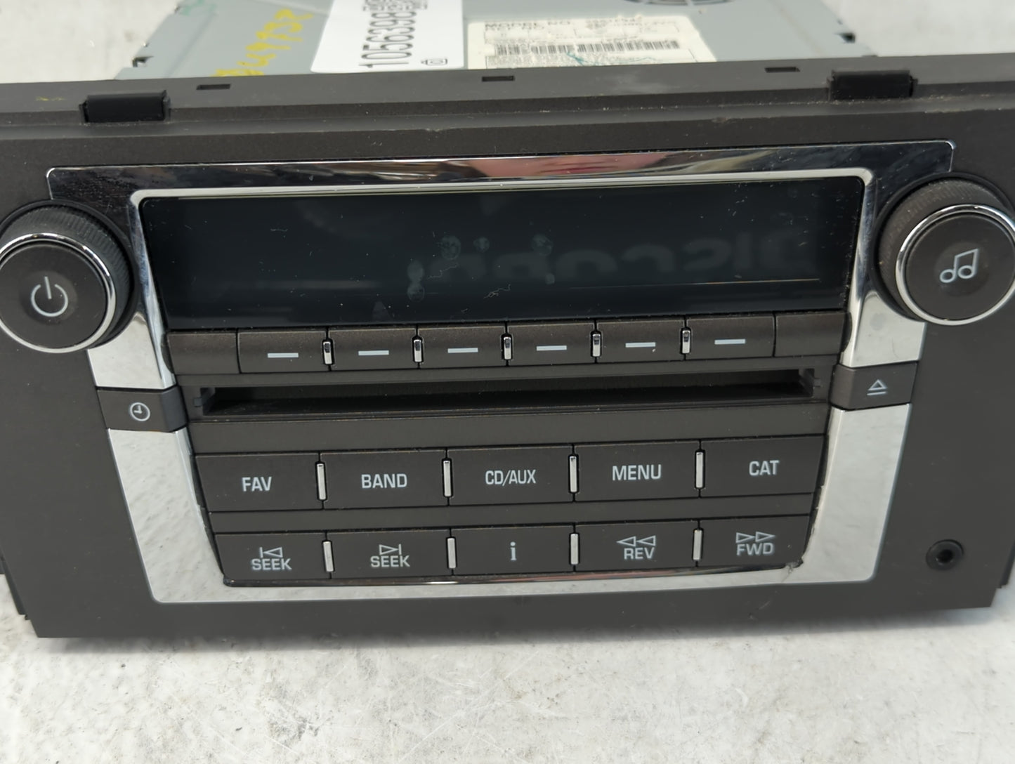2007-2009 Cadillac Srx Radio AM FM Cd Player Receiver Replacement P/N:25818943 Fits Fits 2007 2008 2009 OEM Used Auto Parts 