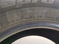 Used Tire 255/60R17 HANKOOK DYNAPRO HP2 106V - Tread Depth 8/32 - Oemusedautoparts1.com