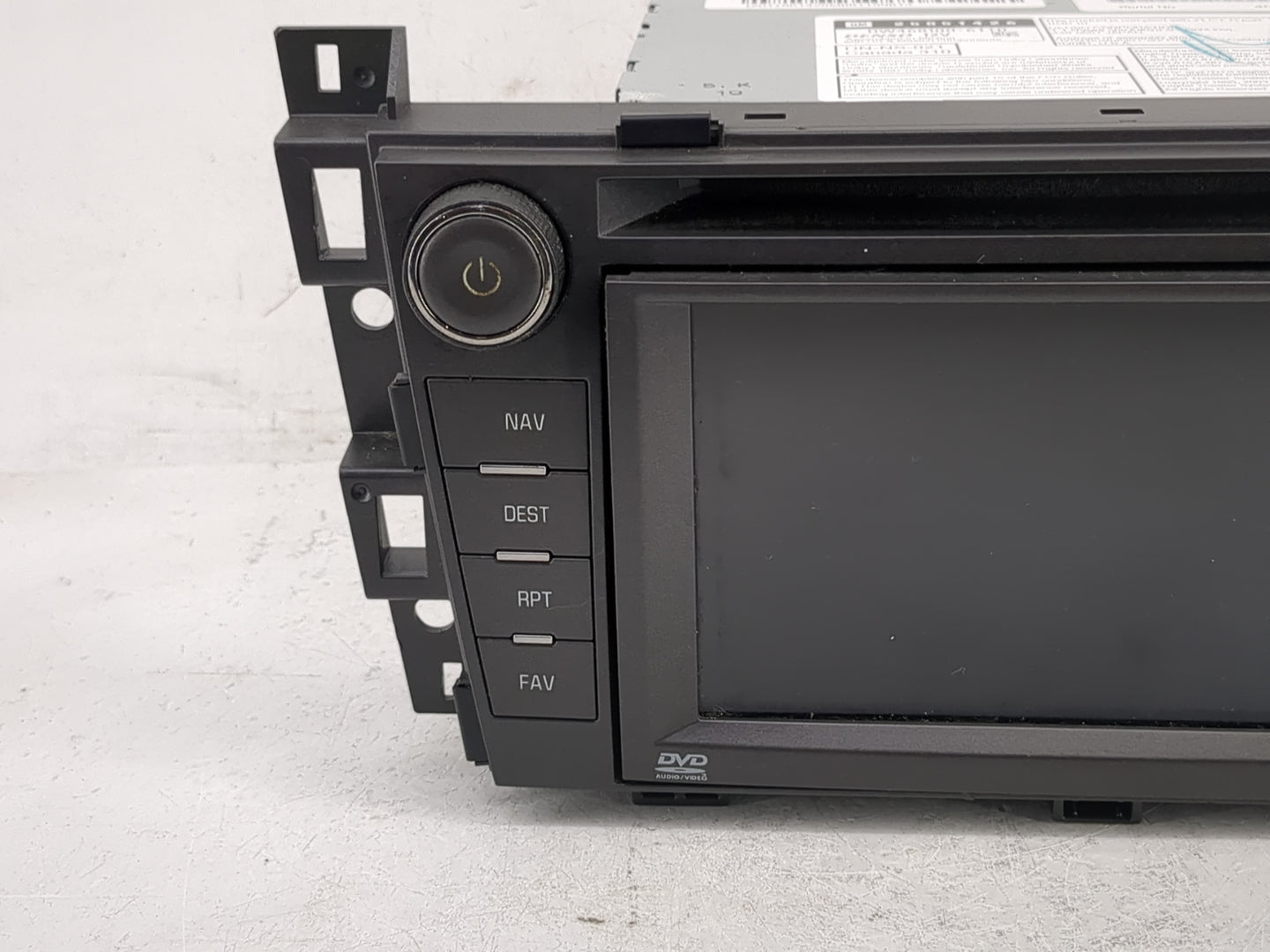 2008-2009 Cadillac Srx Radio AM FM Cd Player Receiver Replacement P/N:DW468100-6110 25851426, DW468100-5960 Fits Fits 2008 2