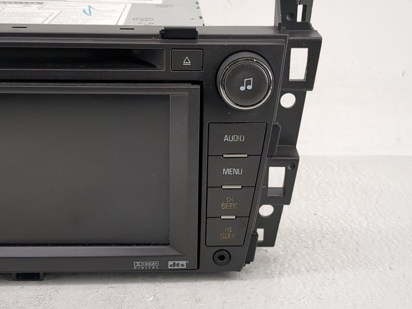 2008-2009 Cadillac Srx Radio AM FM Cd Player Receiver Replacement P/N:DW468100-6110 25851426, DW468100-5960 Fits Fits 2008 2