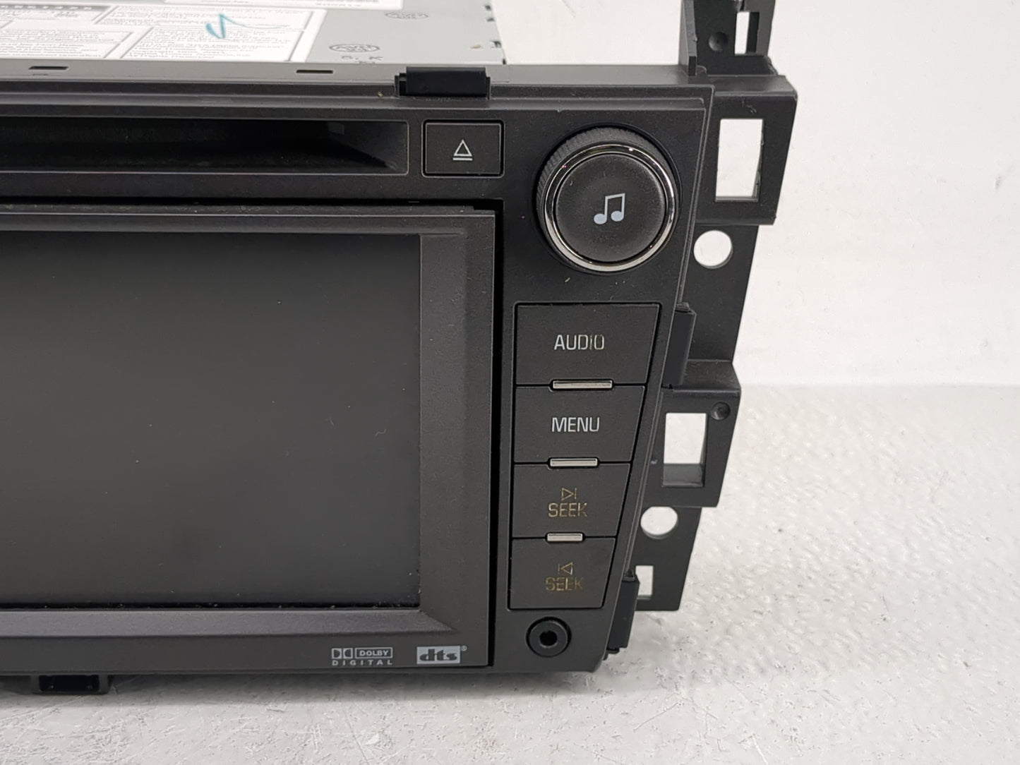 2008-2009 Cadillac Srx Radio AM FM Cd Player Receiver Replacement P/N:DW468100-6110 25851426, DW468100-5960 Fits Fits 2008 2